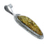 Sterling Silver Amber Navajo Pendant AX130194